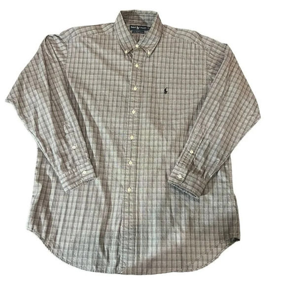 Ralph Lauren Cotton Blake Button Down Shirt‎ Size Large - Picture 1 of 3